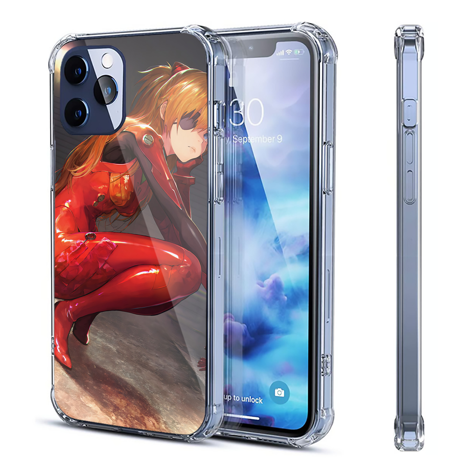 （画像用） EVA 新世紀エヴァンゲリオン 【iPhone 12シリーズ対応】透明スマホケース（クリアソフトケース）